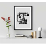 Retro Telephone - Simple Poster