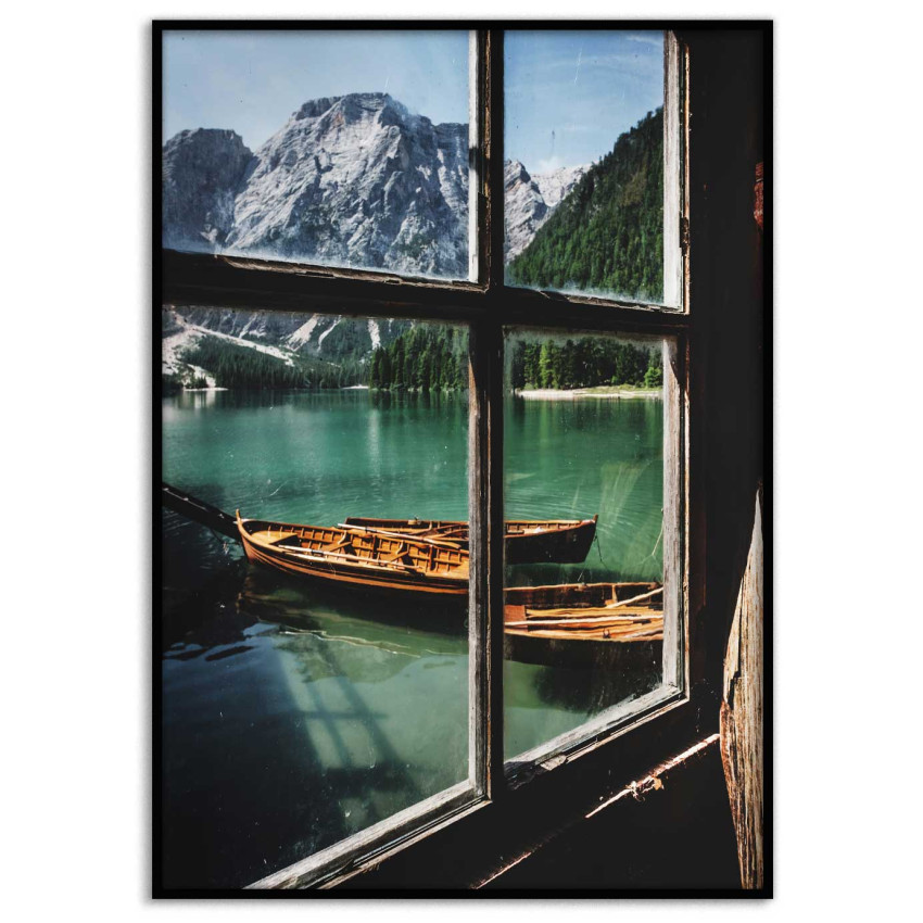 Beautiful nature from a window - Colorful poster