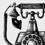 Retro Telephone - Simple Poster