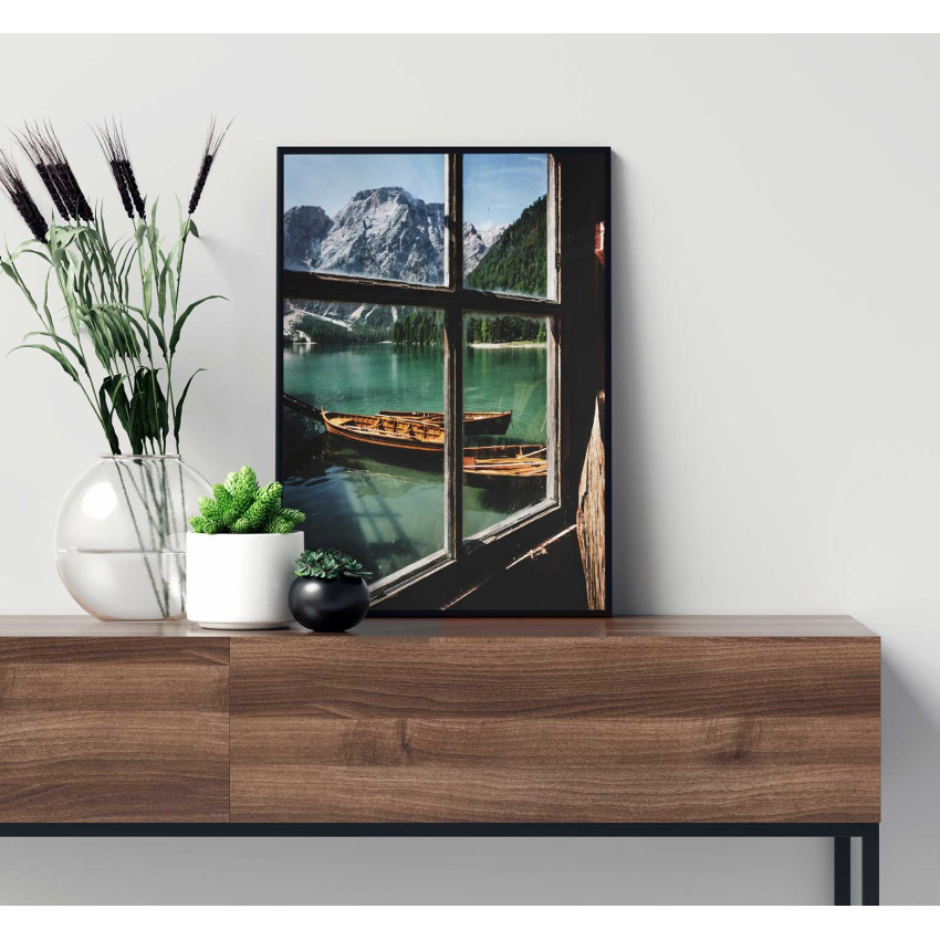 Beautiful nature from a window - Colorful poster