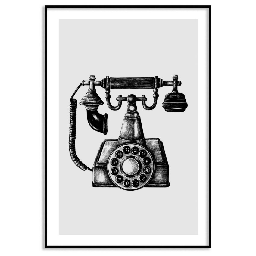 Retro Telephone - Simple Poster