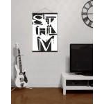 STHLM - Abstrakt text poster