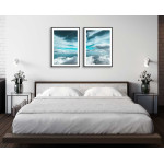 Turquoise Sky and Clouds - Two Piece Poster