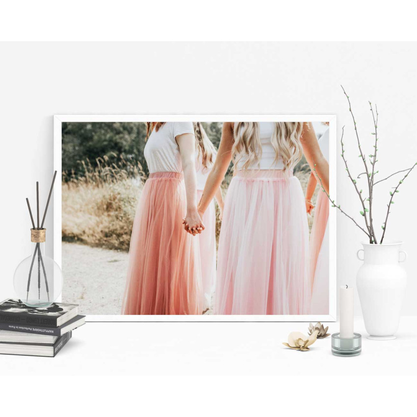 Rosa kjolar - Simpel poster