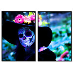 Los Muertos Sugar Skull - Poster i Tv&aring; delar