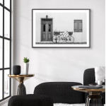 Bicycle - Retro Black and White Poster