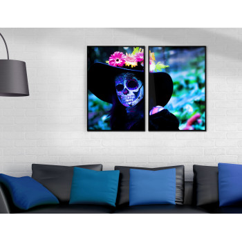 Los Muertos Sugar Skull - Poster i Tv&aring; delar