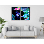 Los Muertos Sugar Skull - Poster i Tv&aring; delar