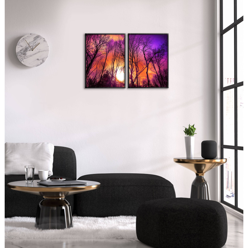 Magiskt Naturmotiv - Tv&aring;delad Poster