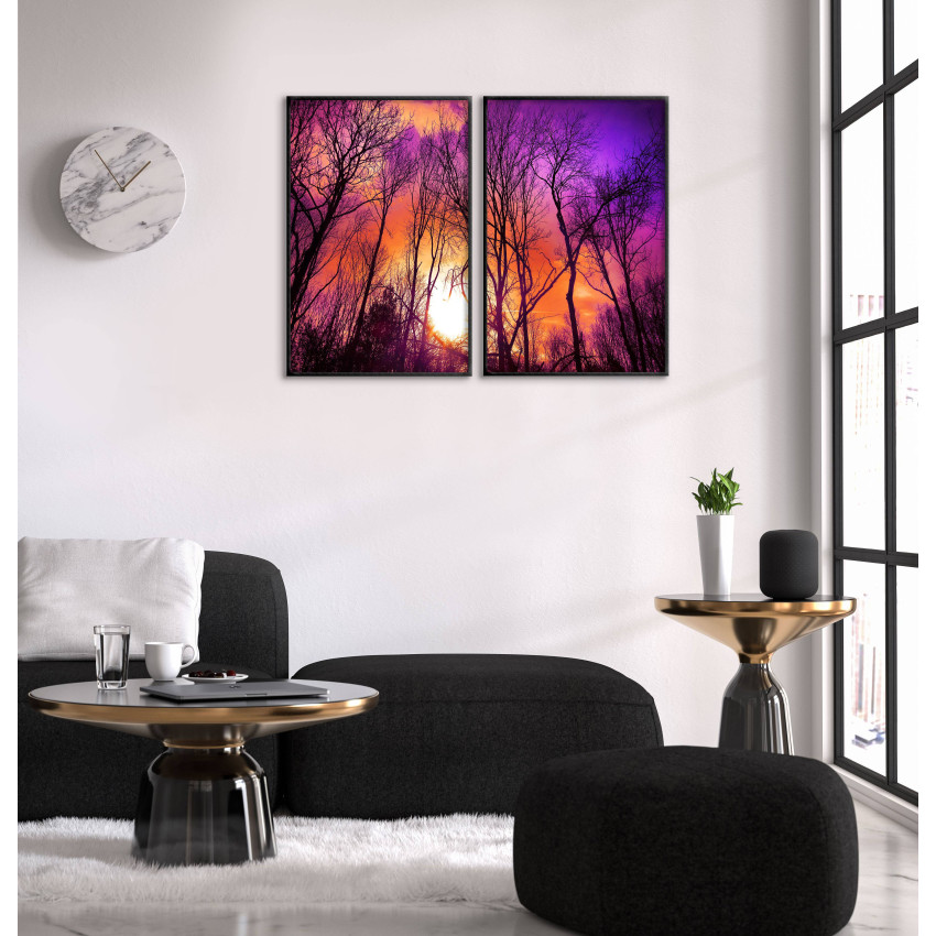 Magiskt Naturmotiv - Tv&aring;delad Poster