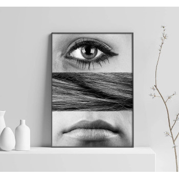 Eye Hair Lips - Fashion Poster