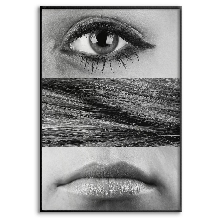 Eye Hair Lips - Fashion Poster