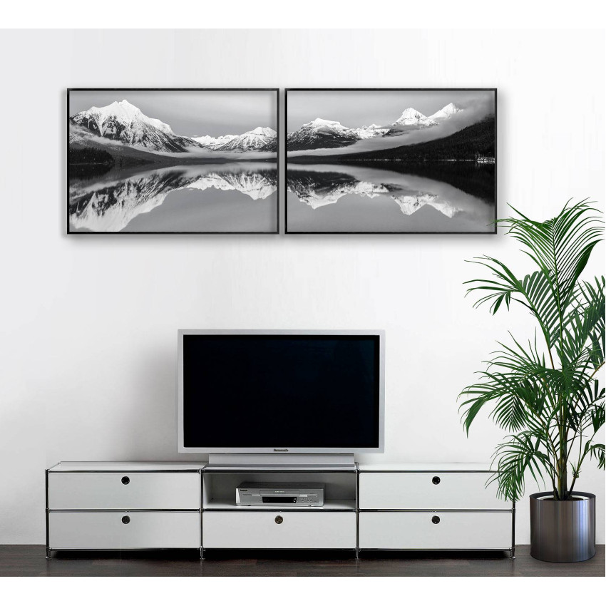 Mountains and Lake - Poster in Two Pieces