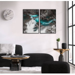 Waterfall & Nature - Poster in Two Pieces