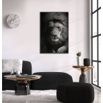 Lion - Black and White Poster