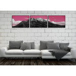 Panorama Mountain - Three Piece Poster 