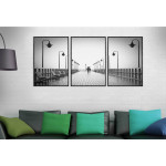 Couple on the Pier - Three Piece Poster 
