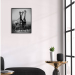 Giraffe - Simple black and white poster 