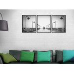 Couple on the Pier - Three Piece Poster 