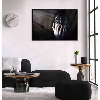 L&auml;skig Kvinna i M&ouml;rker - Liggande Poster