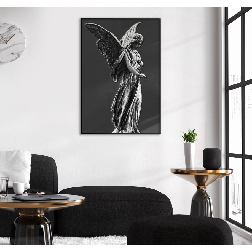 Beautiful Angel - Black and White Poster