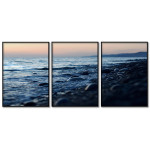 Vackert vatten vid strand - Havsmotiv i tre delar