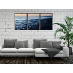 Vackert vatten vid strand - Havsmotiv i tre delar