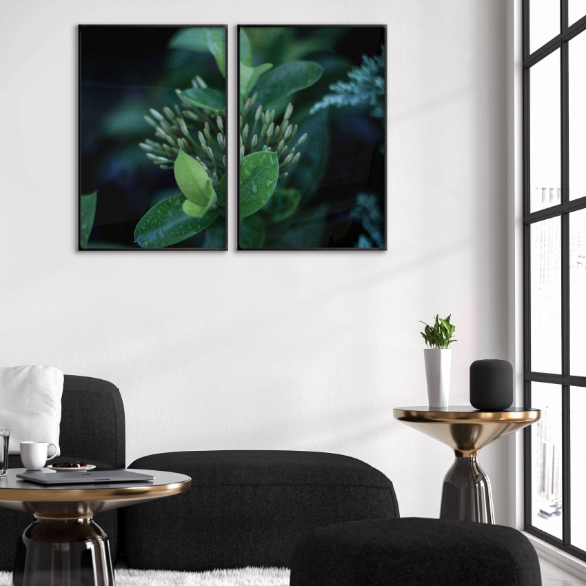 Green Leaves - Two Piece Poster