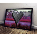Wooden Heart - Simple Pink Fashion Poster