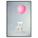 Pink Balloon - Simple Fashion Poster