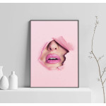 Pink Lips - Simple Fashion Poster