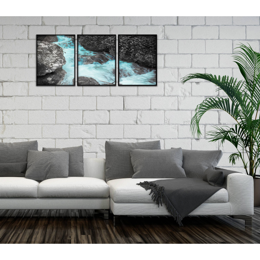 Waterfall - Three Piece Poster 