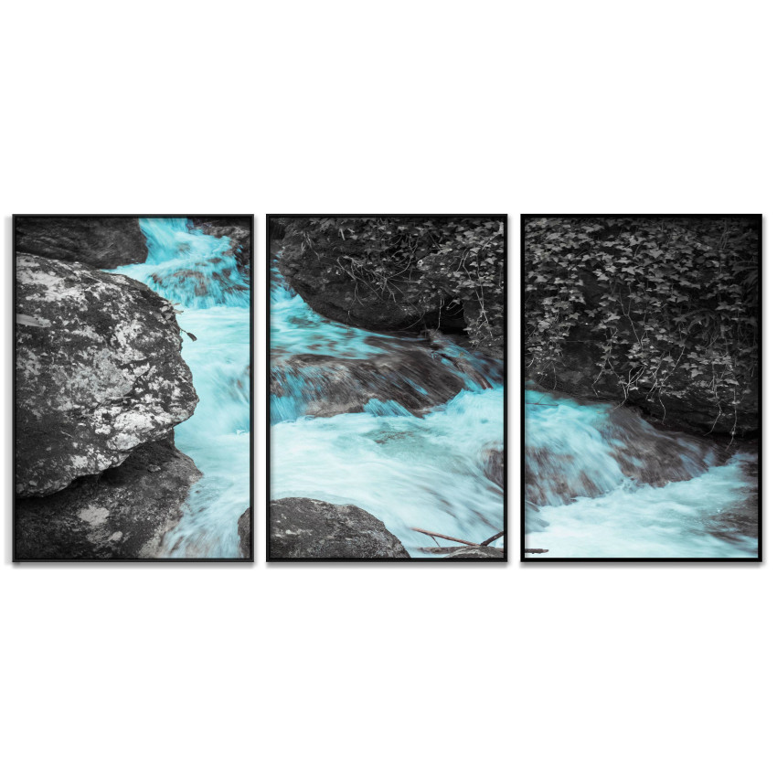 Waterfall - Three Piece Poster 