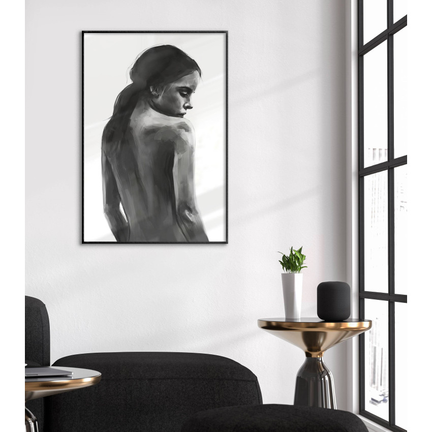 Woman - Black and White Poster