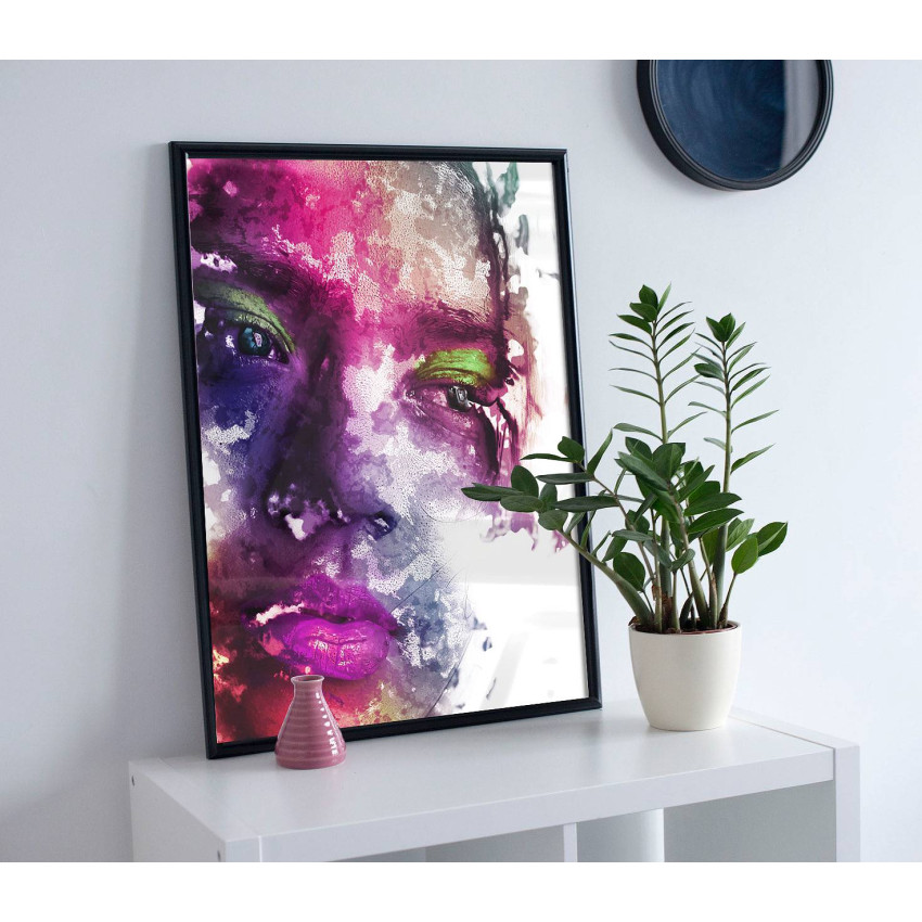 Kvinna Porträtt - Färgglad Fashion Poster