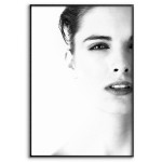 Kvinna Porträtt - Svartvit & Enkel Fashion Poster