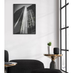 Simple Architecture - Black and White Poster