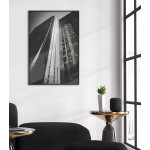 Simple Architecture - Black and White Poster