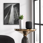 Simple Architecture - Black and White Poster