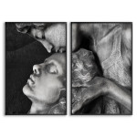 Statue Love Couple - Two Piece Poster 61x91 cm x 2