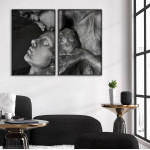 Statue Love Couple - Two Piece Poster 61x91 cm x 2