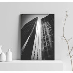 Simple Architecture - Black and White Poster