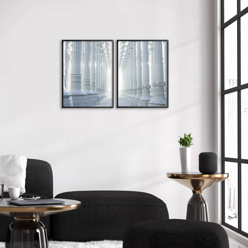 Vita pelare i palats - Enkel poster i två delar