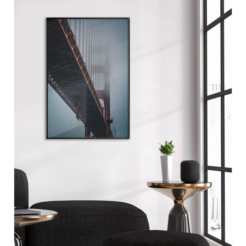 Bron Golden Gate i Närbild - Poster med Grodperspektiv