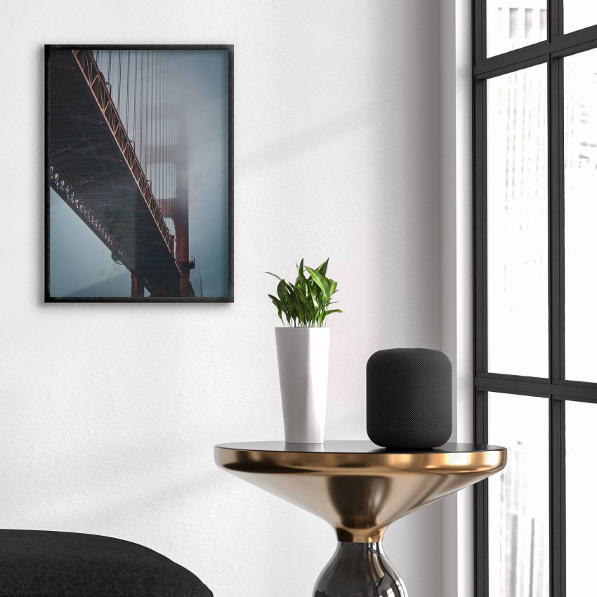 Bron Golden Gate i Närbild - Poster med Grodperspektiv