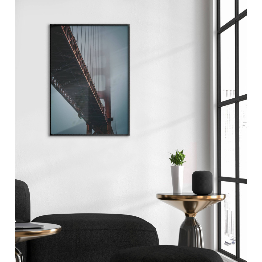 Bron Golden Gate i Närbild - Poster med Grodperspektiv