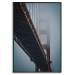 Bron Golden Gate i Närbild - Poster med Grodperspektiv