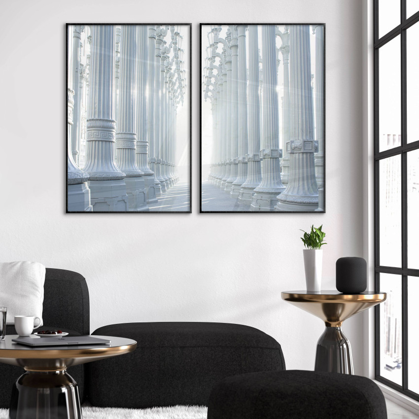 Vita pelare i palats - Enkel poster i två delar