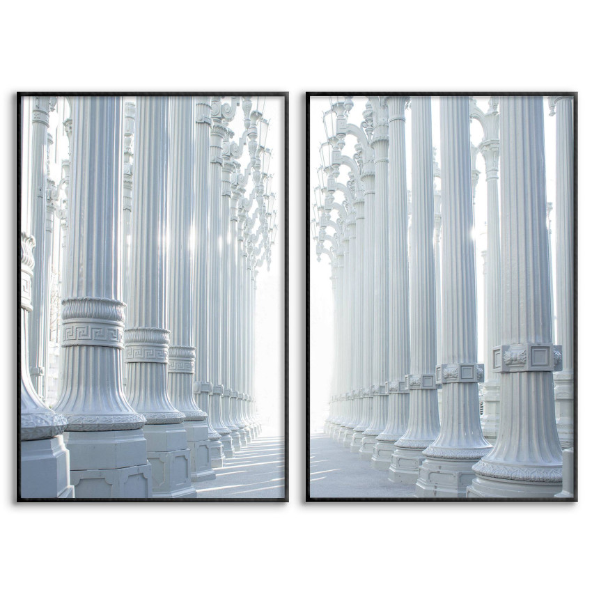 Vita pelare i palats - Enkel poster i två delar