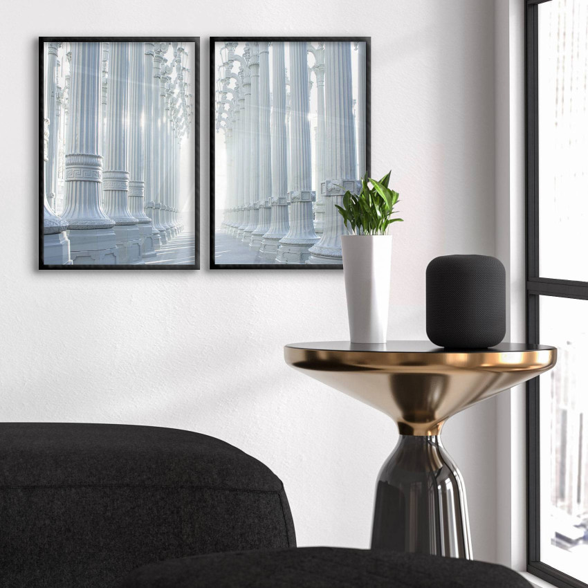 Vita pelare i palats - Enkel poster i två delar